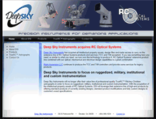 Tablet Screenshot of deepskyinstruments.com